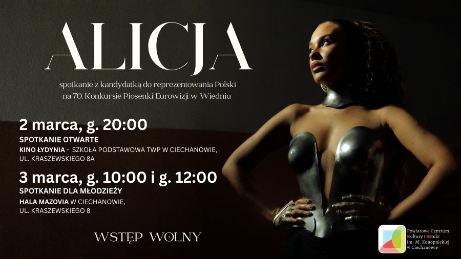 Alicja Szemplińska walczy o wyjazd na Eurowizję. Spotka się z mieszkańcami Ciechanowa